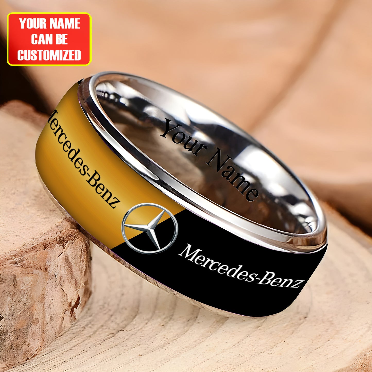 Personalized Merc Luxury Alloy Ring