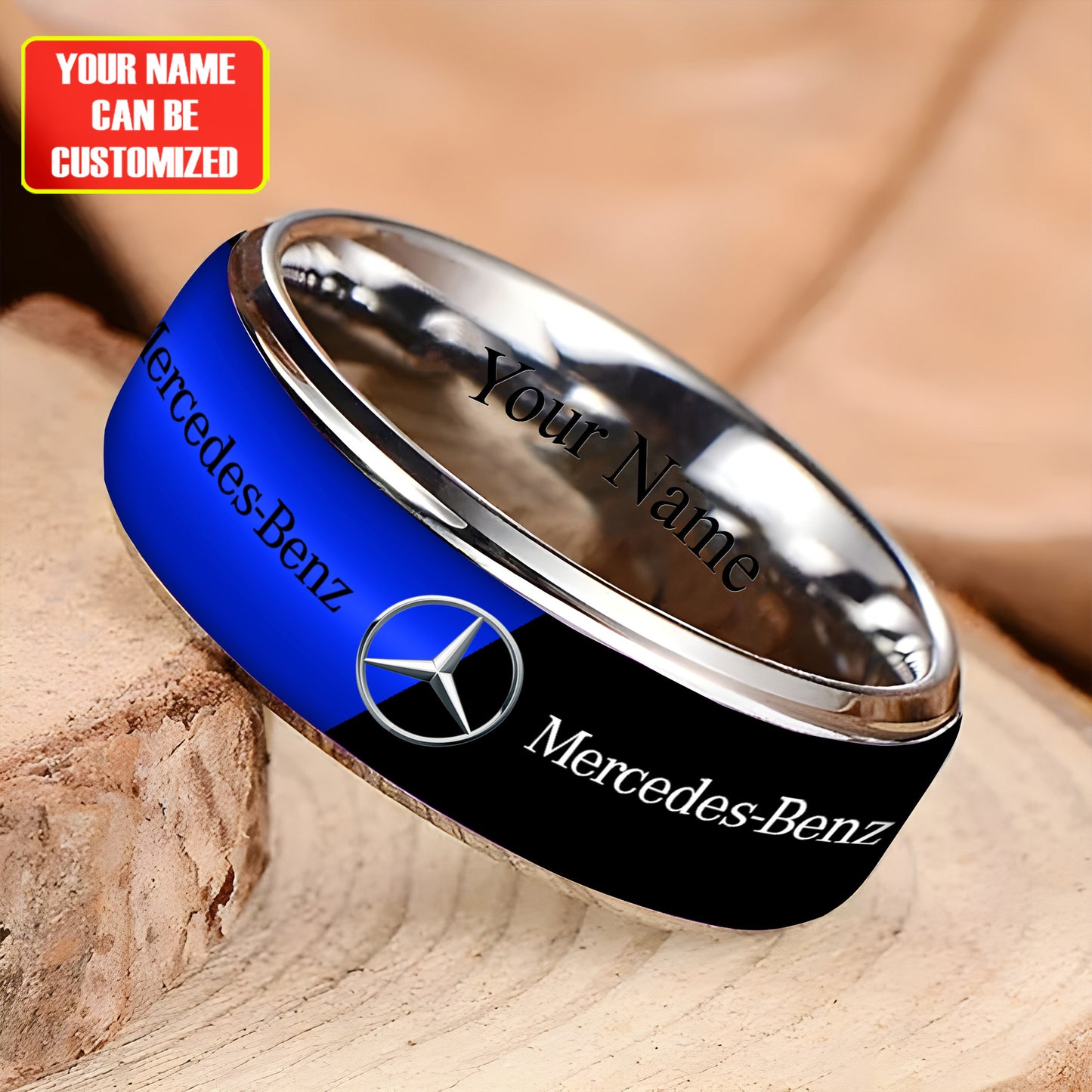 Personalized Merc Luxury Alloy Ring