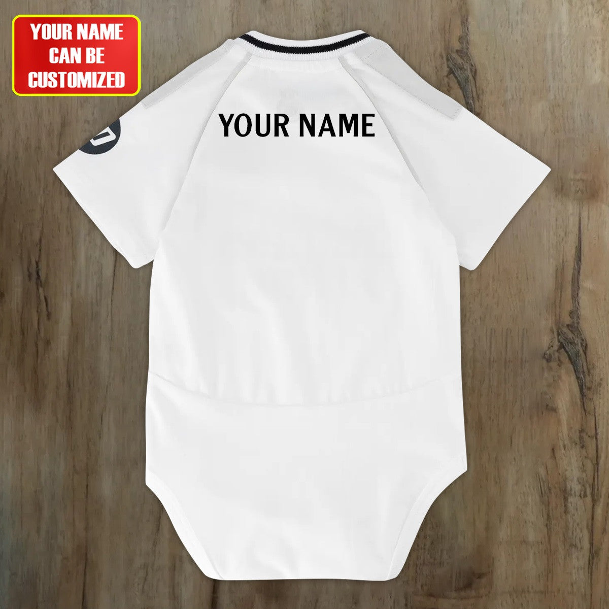 Customized Real CF Soccer Jersey , Baby Rib Bodysuit Sizes