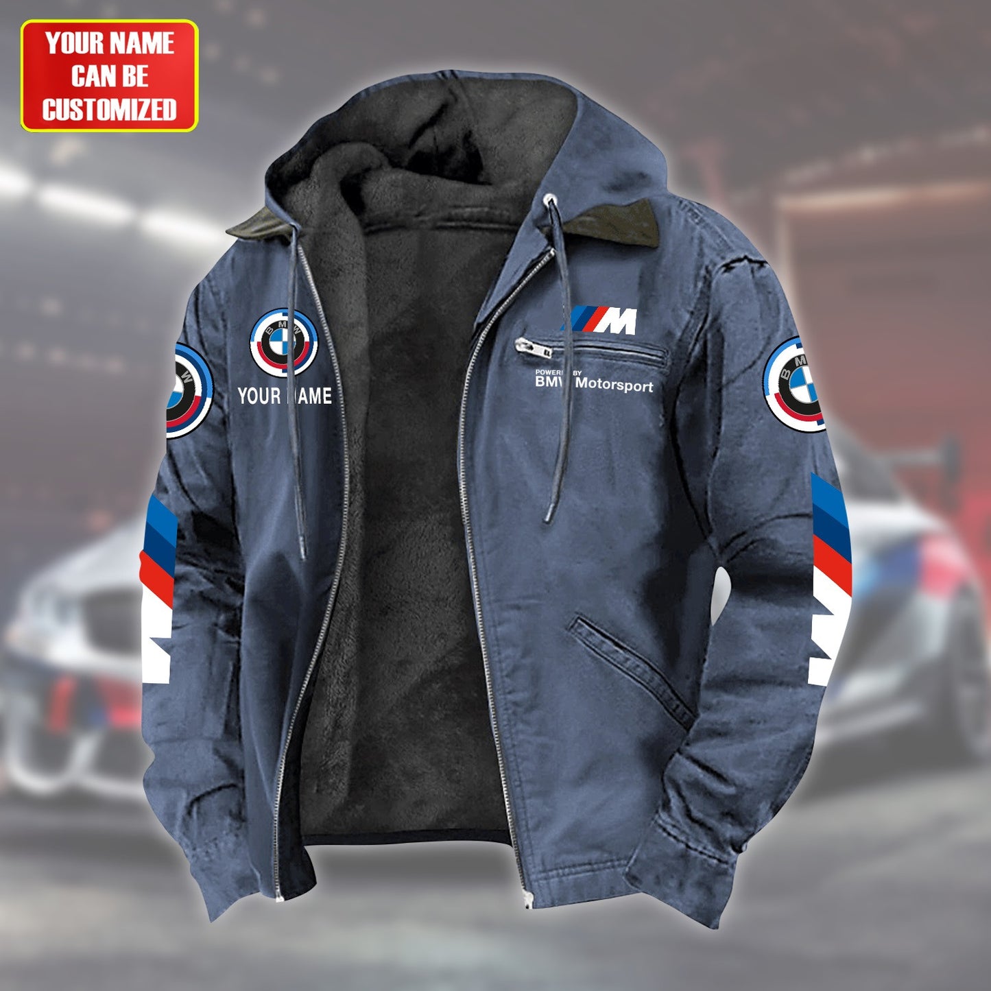 Personalized BW Motorsport Fur lining Paddle Jacket