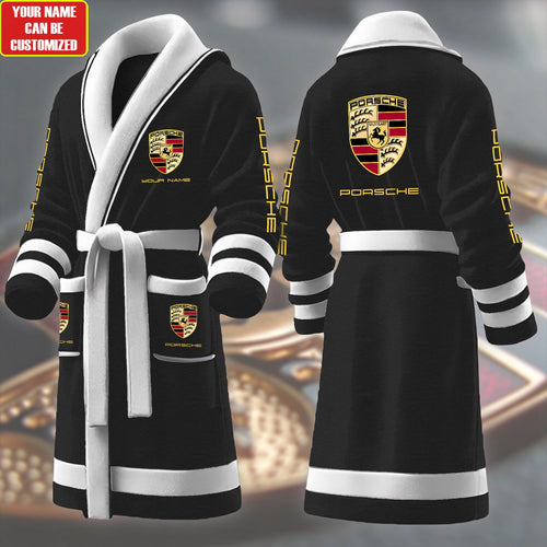 Personalized Pors Fleece Bathrobe P041003