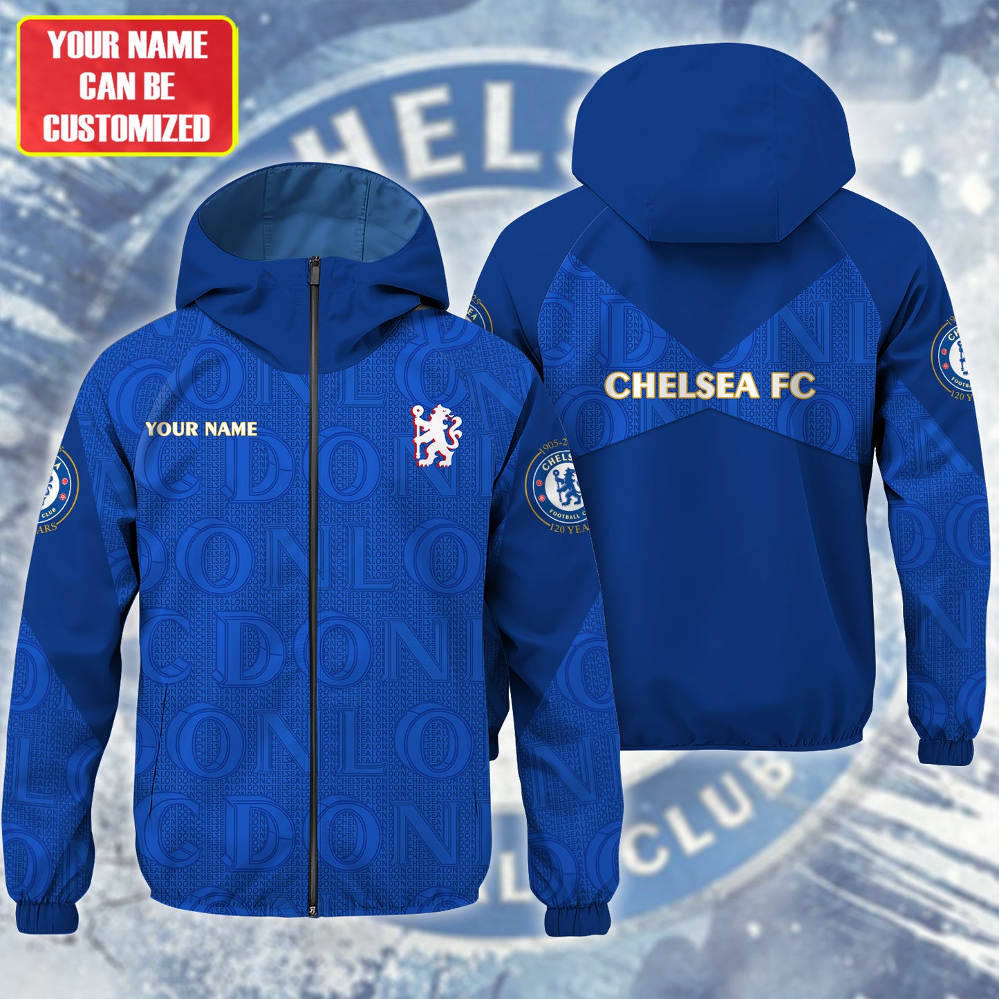 Personalized Chelsea 25/26 Windproof Rush Jacket