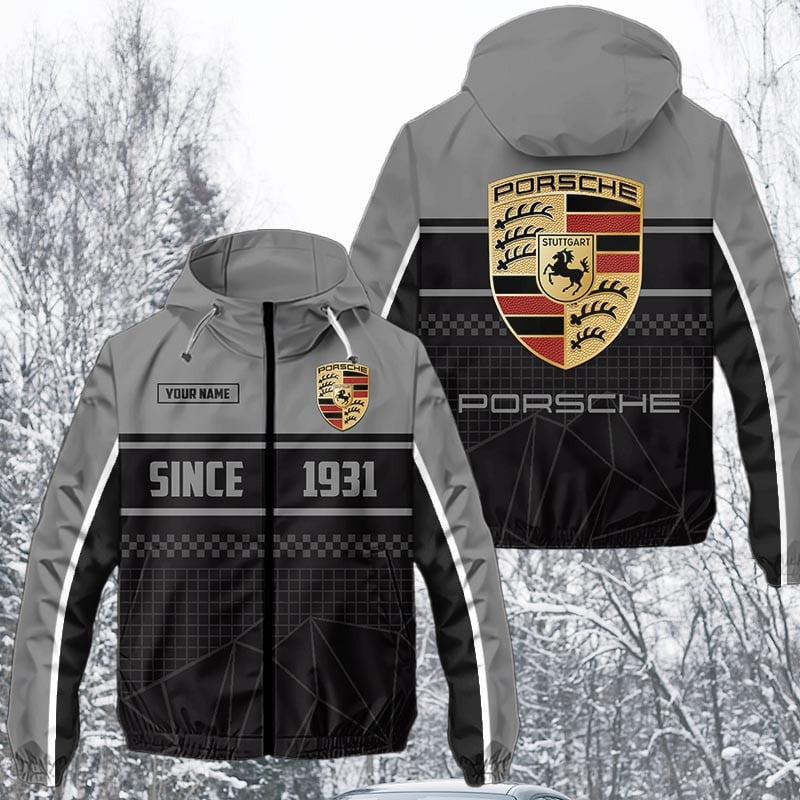 Personalized Pors Multicolored Windproof Rush Jacket