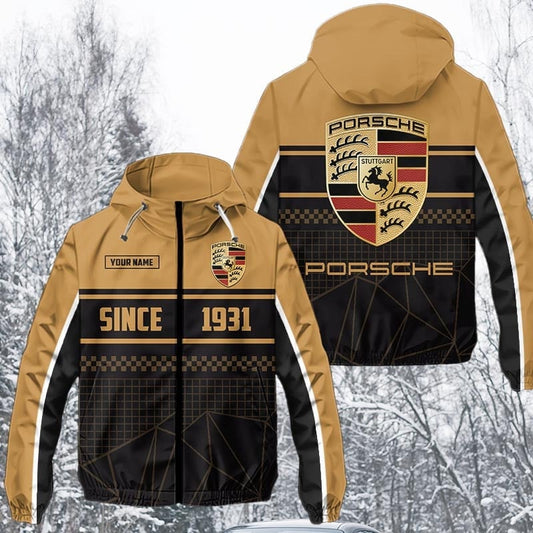 Personalized Pors Multicolored Windproof Rush Jacket