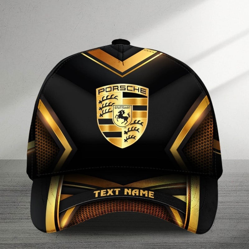 Personalized Pors Golden Luxury Classic Cap