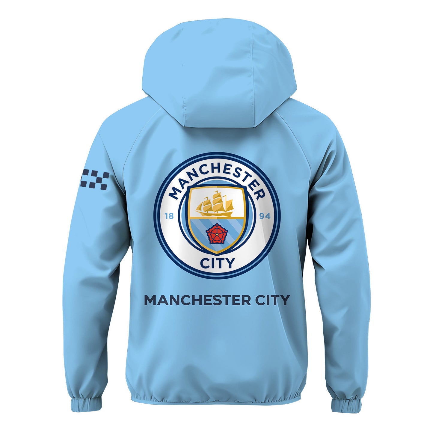 Personalized Man City Home Kit Windproof Rush Jacket