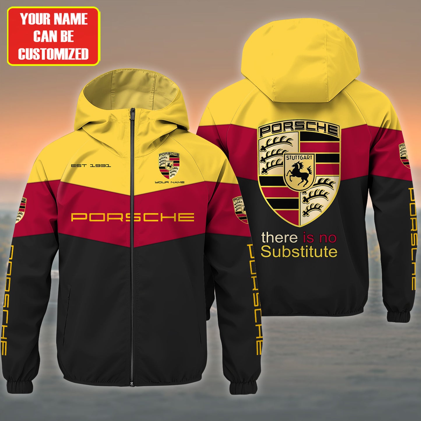 Personalized Pors Sport Windproof Rush Jacket