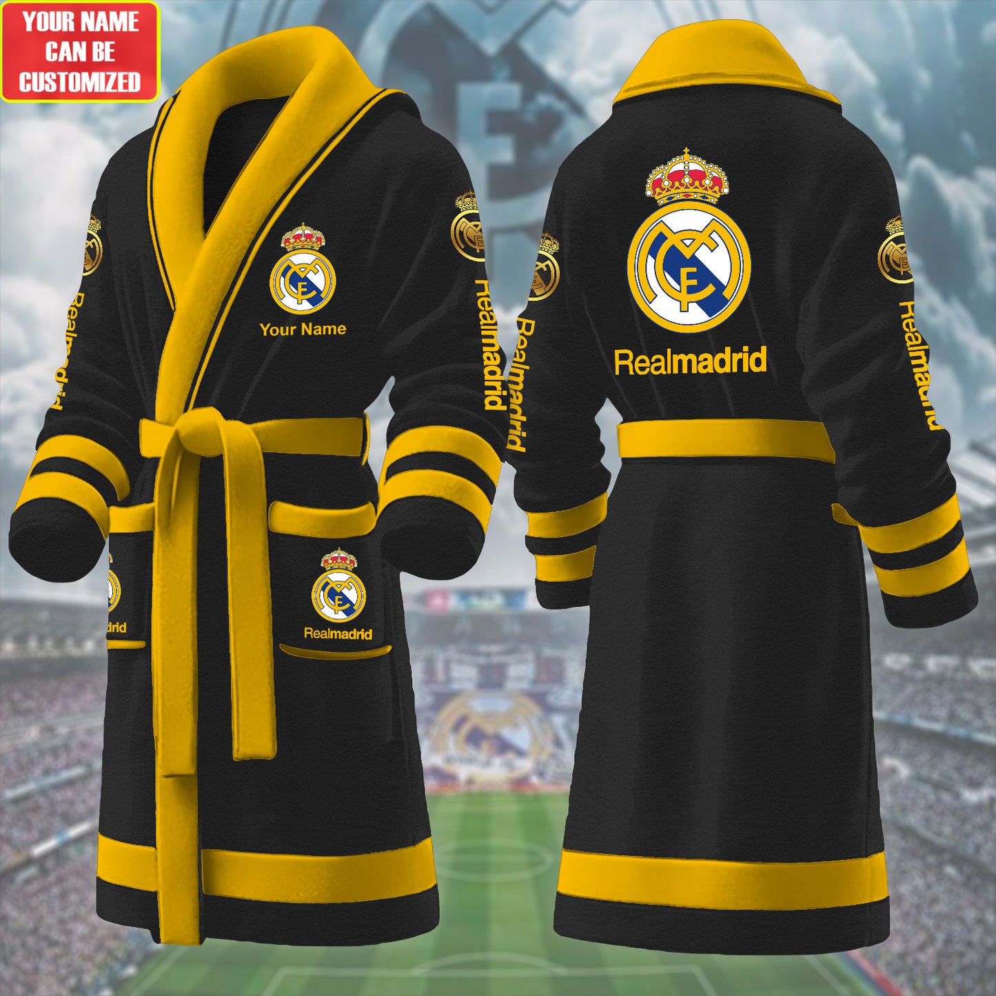 Personalized Real Fleece Bathrobe P091001