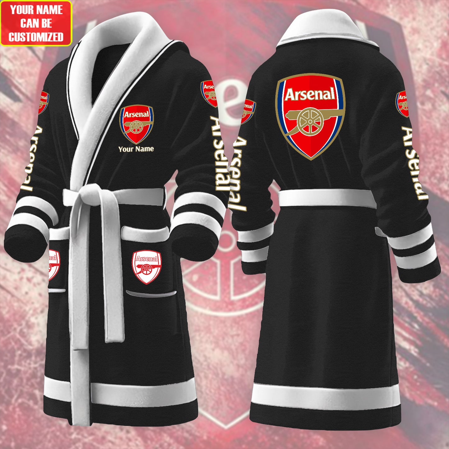 Personalized ASN Fleece Bathrobe