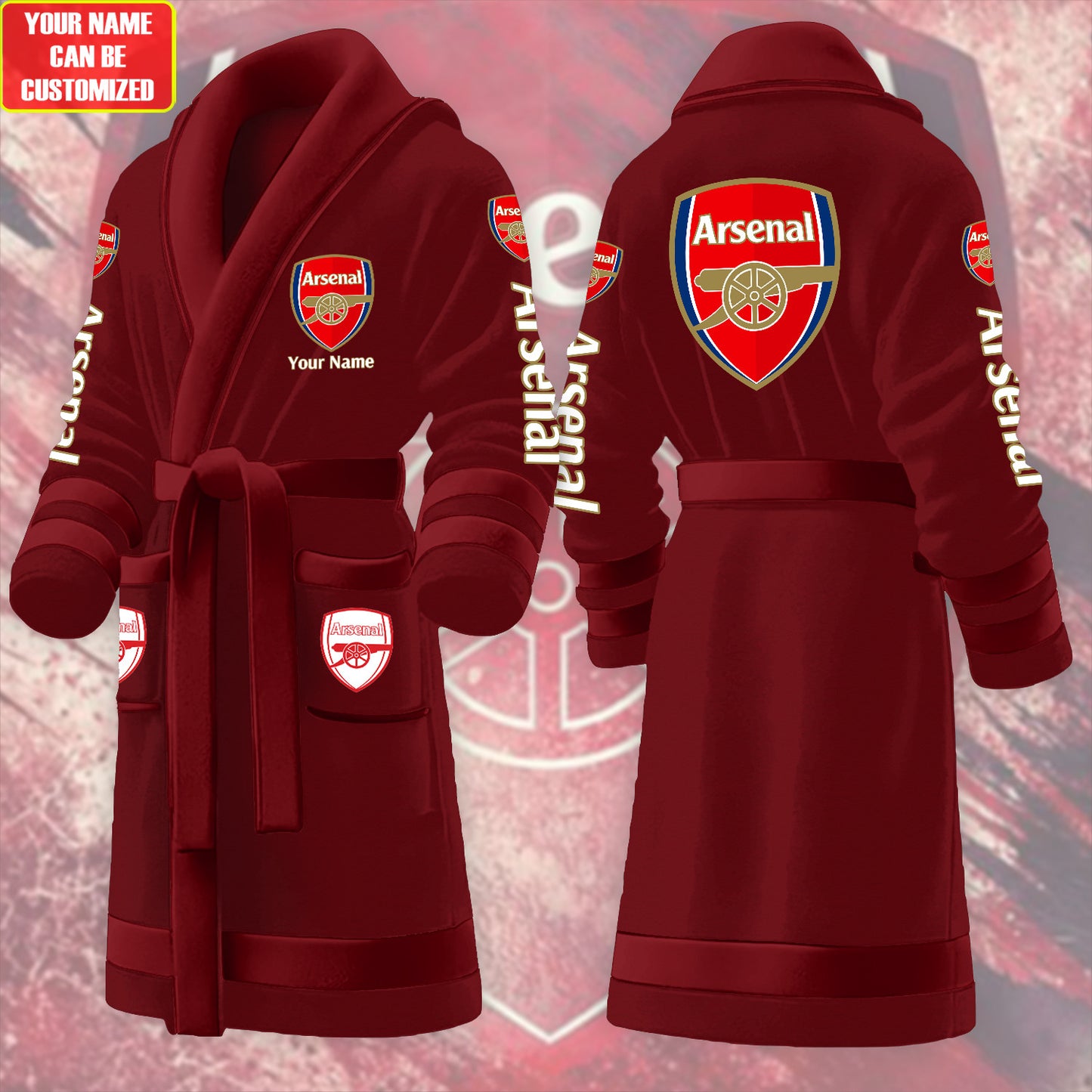 Personalized ASN Fleece Bathrobe