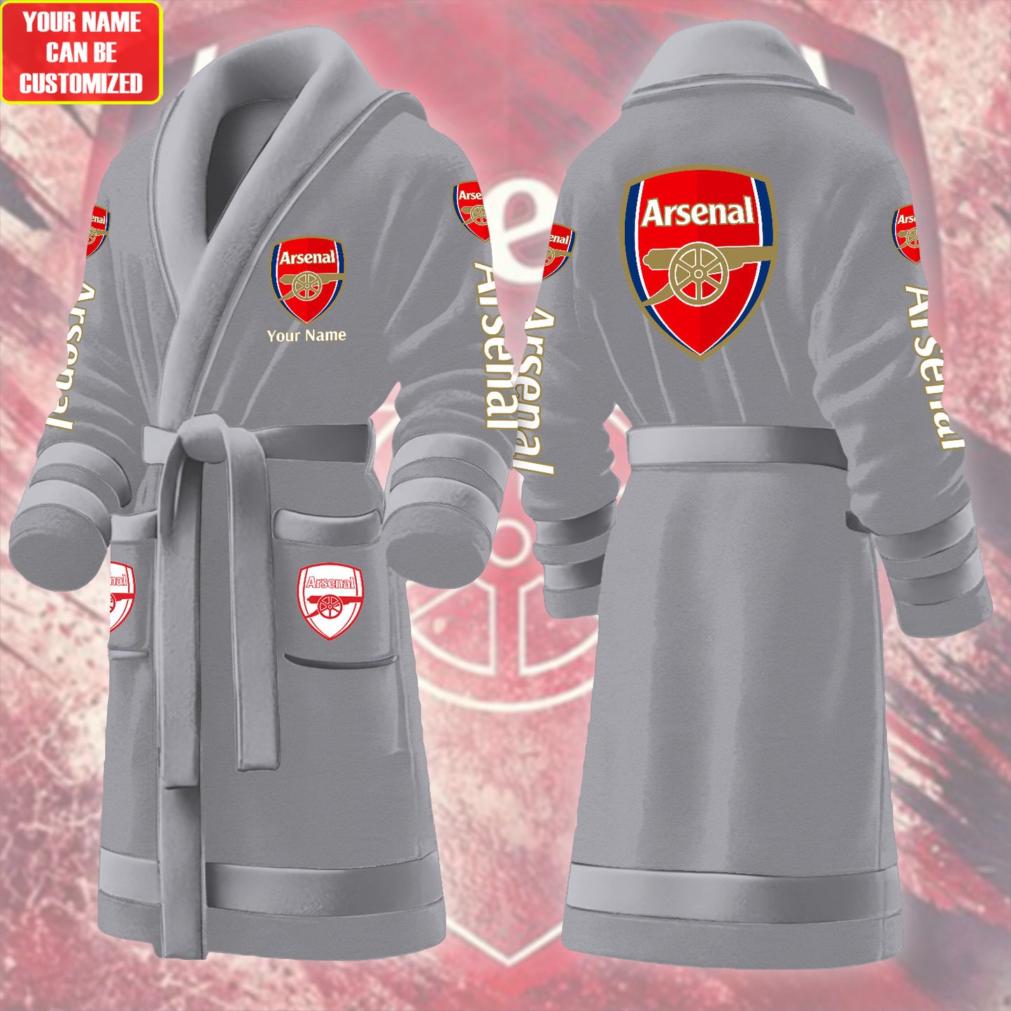 Personalized ASN Fleece Bathrobe