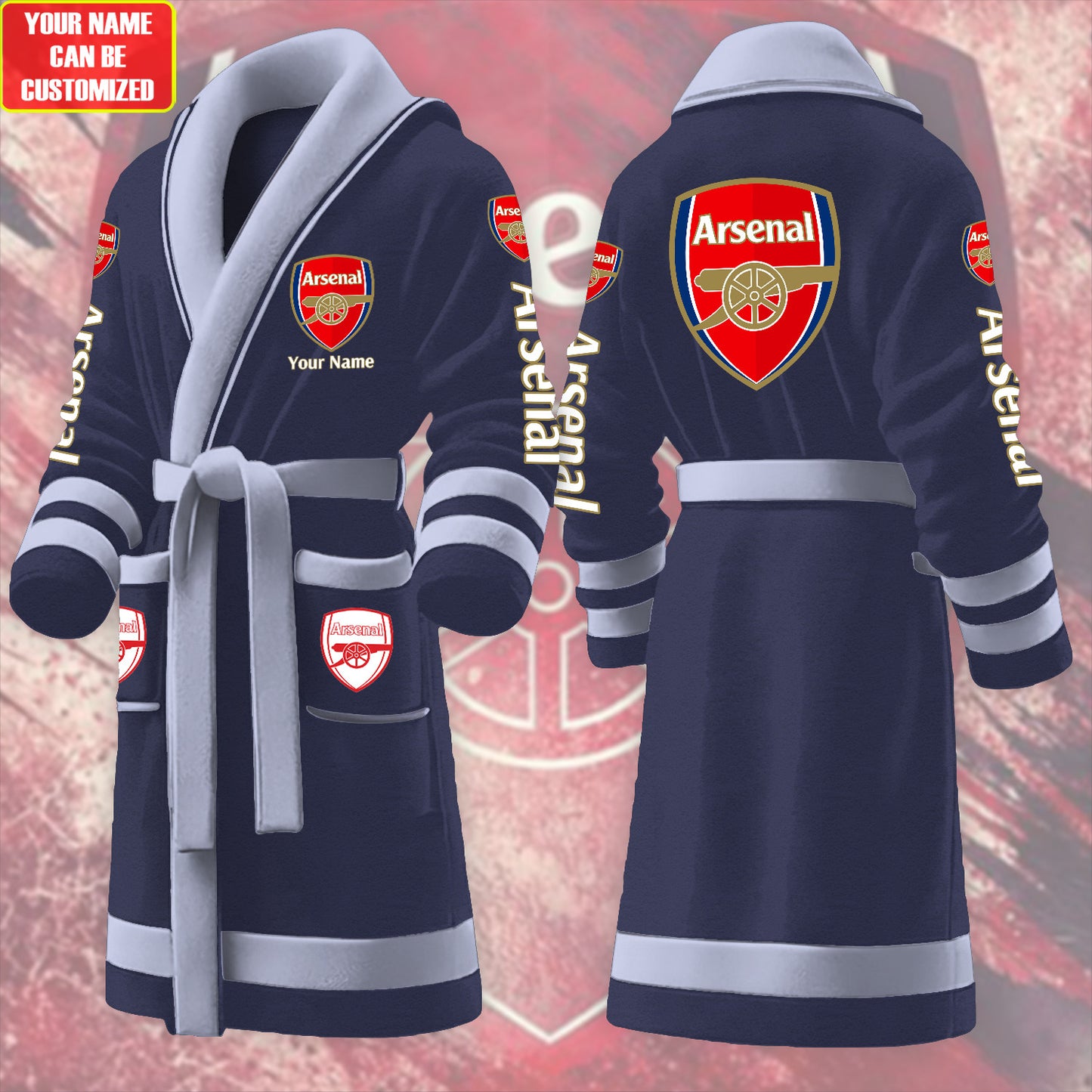 Personalized ASN Fleece Bathrobe