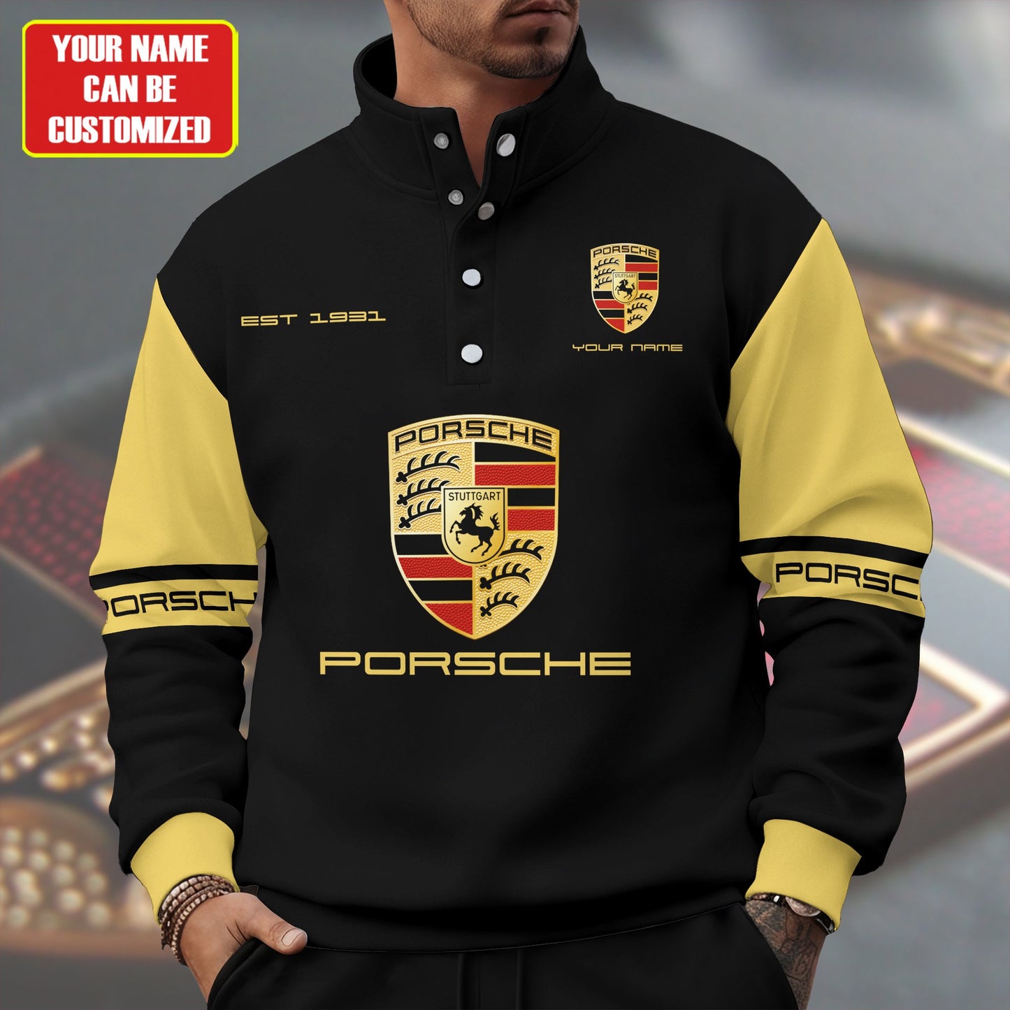 Personalized Pors Unisex Western Style Sweater With Buckles