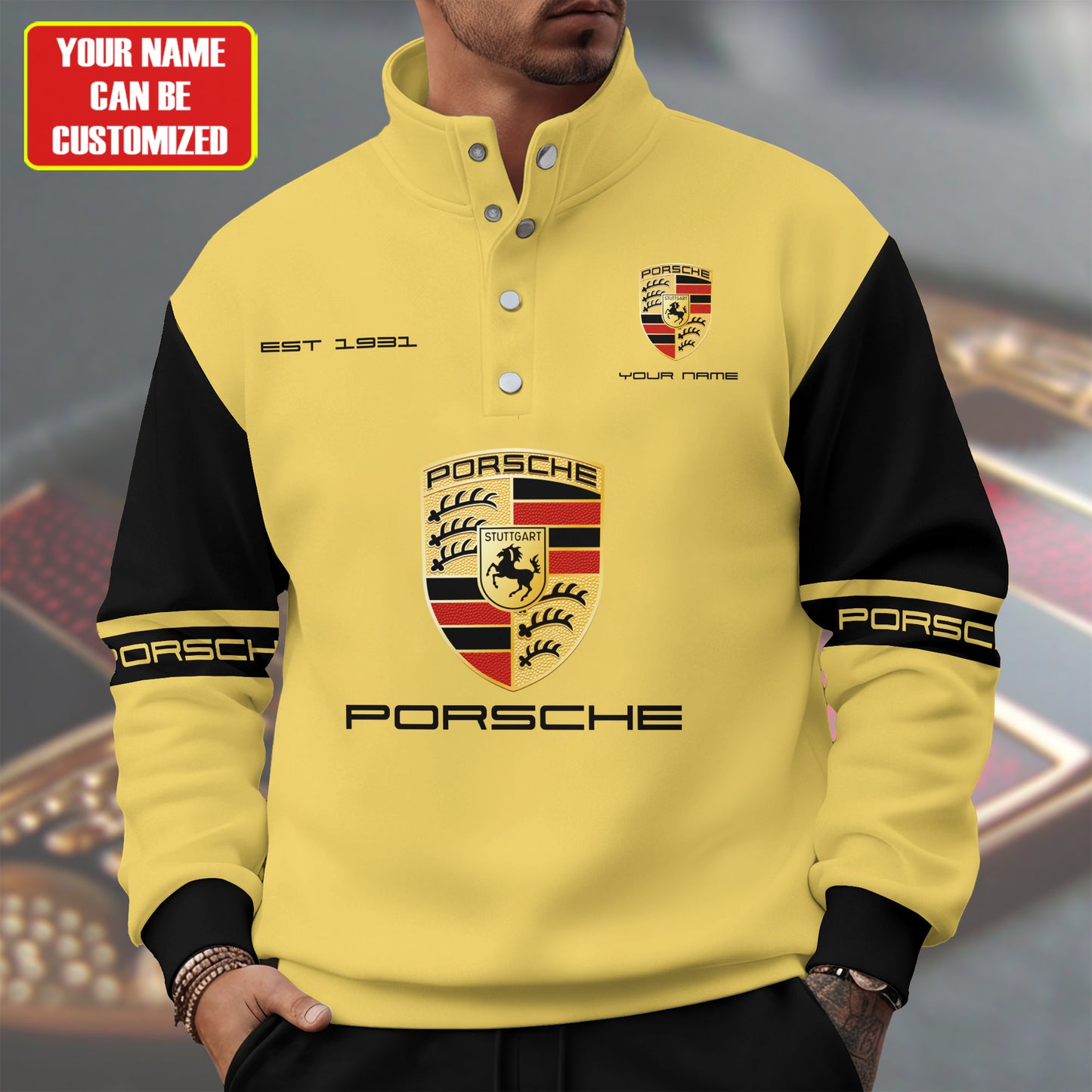 Personalized Pors Unisex Western Style Sweater With Buckles