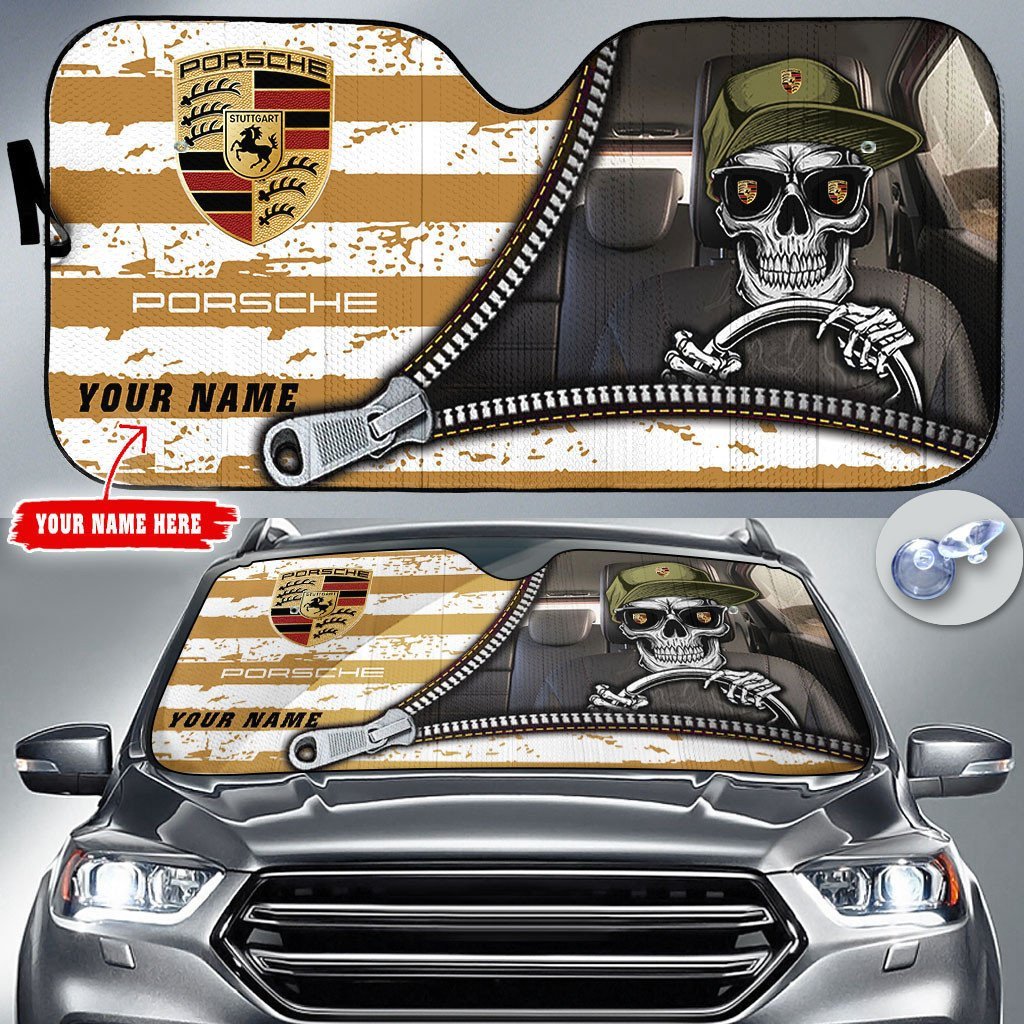 Personalized Pors Funny Car Sunshade