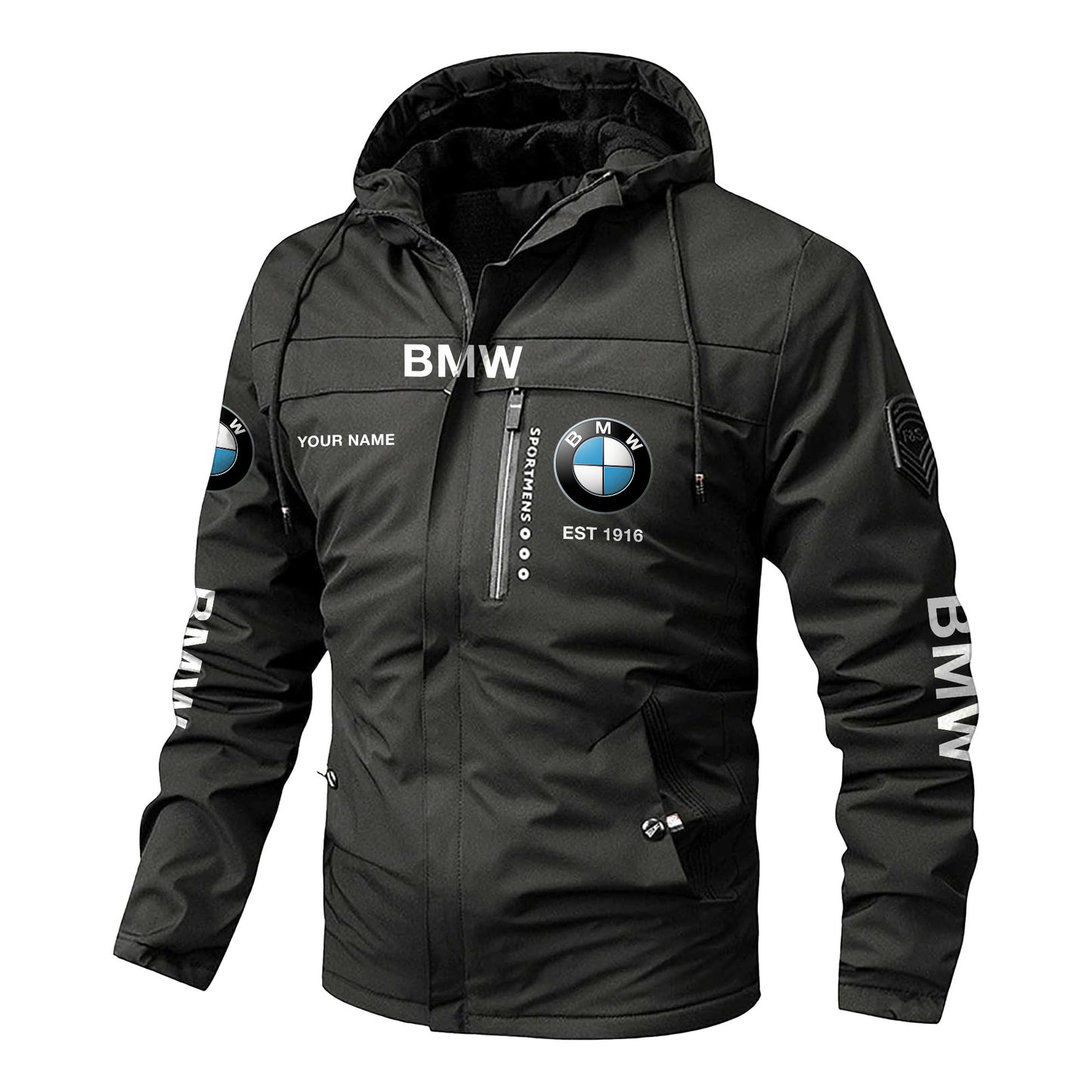 Personalized BW 3D Windproof Jacket