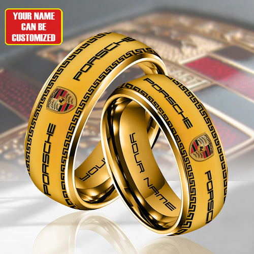 Personalized Pors Luxury Pattern Alloy Ring