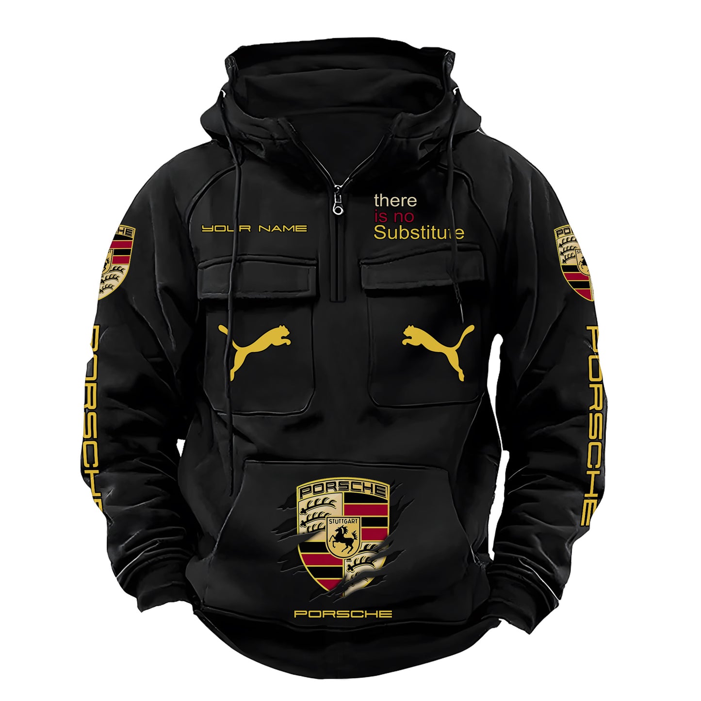 Personalized Pors Tear Retro Cotton Hoodie