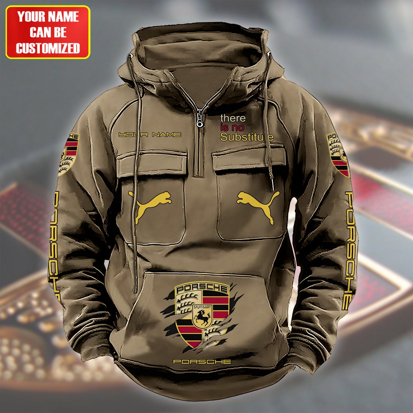 Personalized Pors Tear Retro Cotton Hoodie