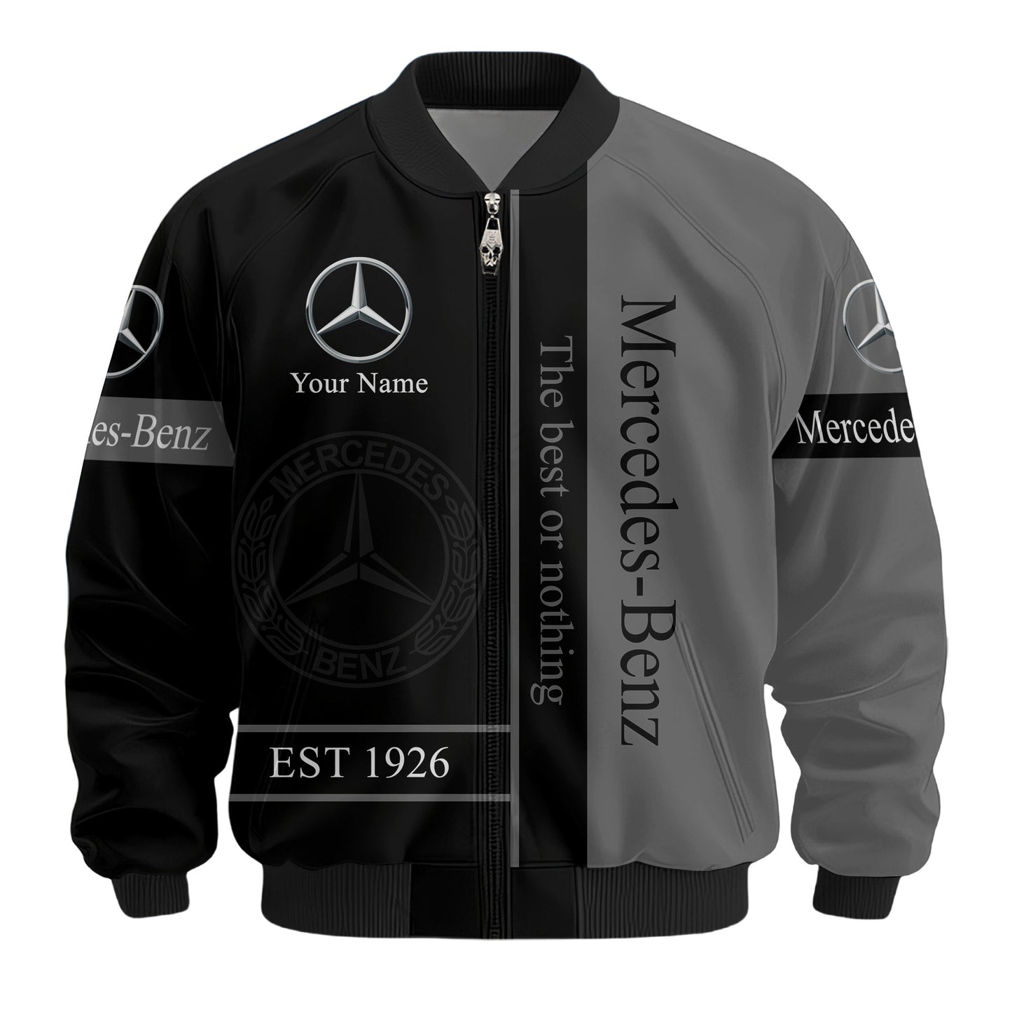 Personalized Merc Vintage Printed Bomber Jacket P161002