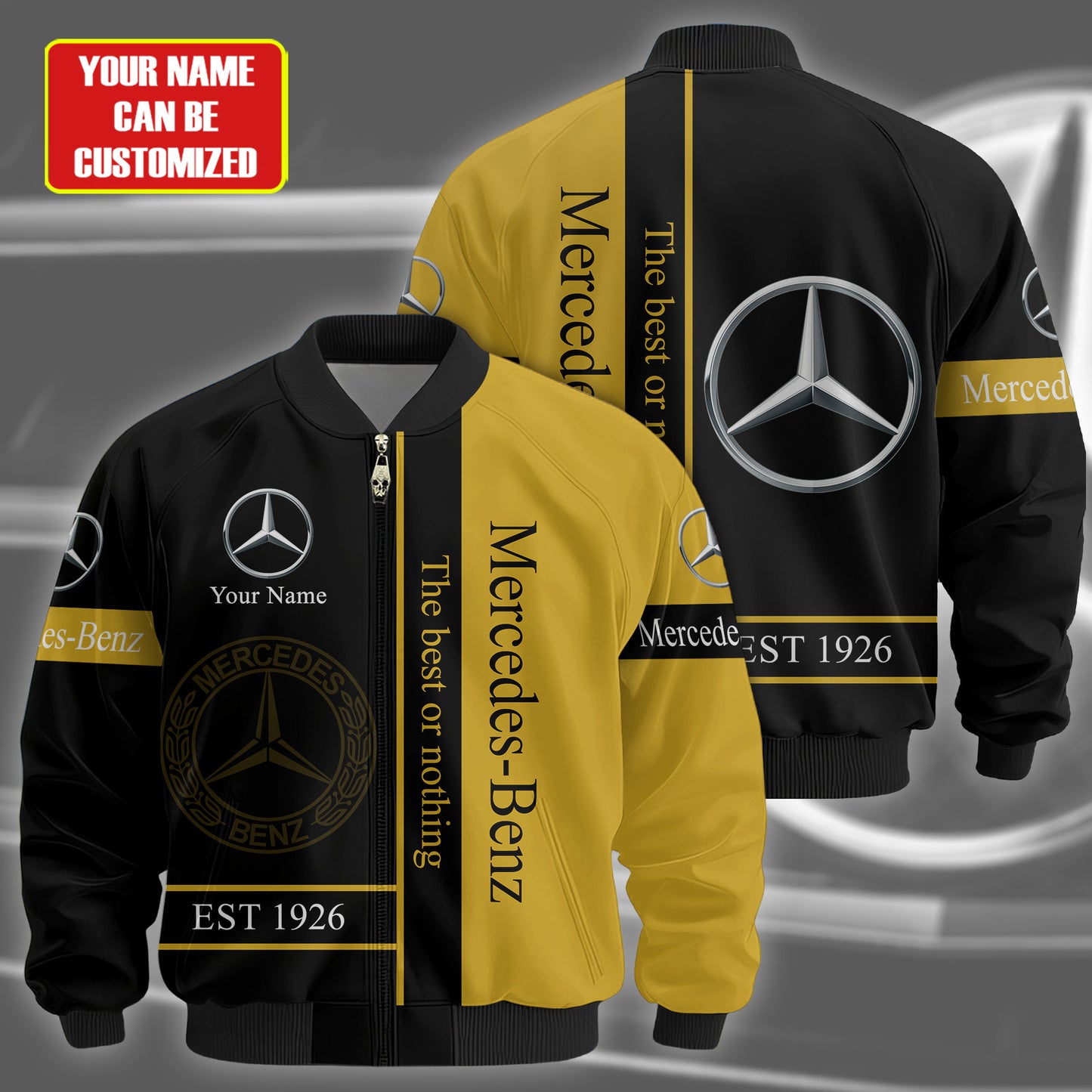 Personalized Merc Vintage Printed Bomber Jacket P161002