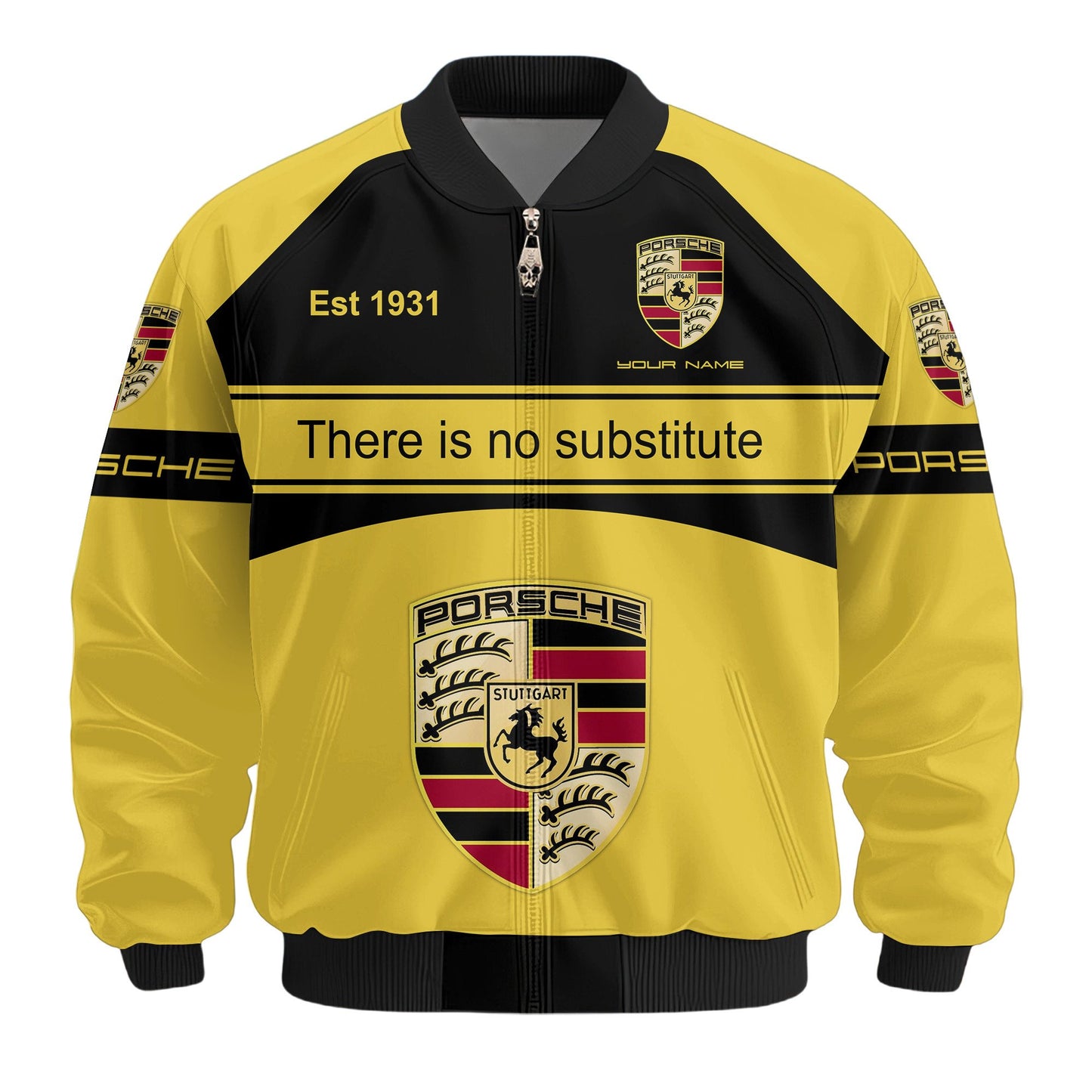 Personalized Pors Vintage Printed Bomber Jacket P161006