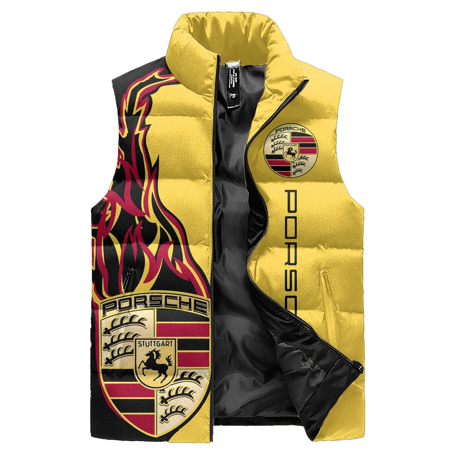 Personalized Pors Sleeveless Windproof Puffer Jacket 3D
