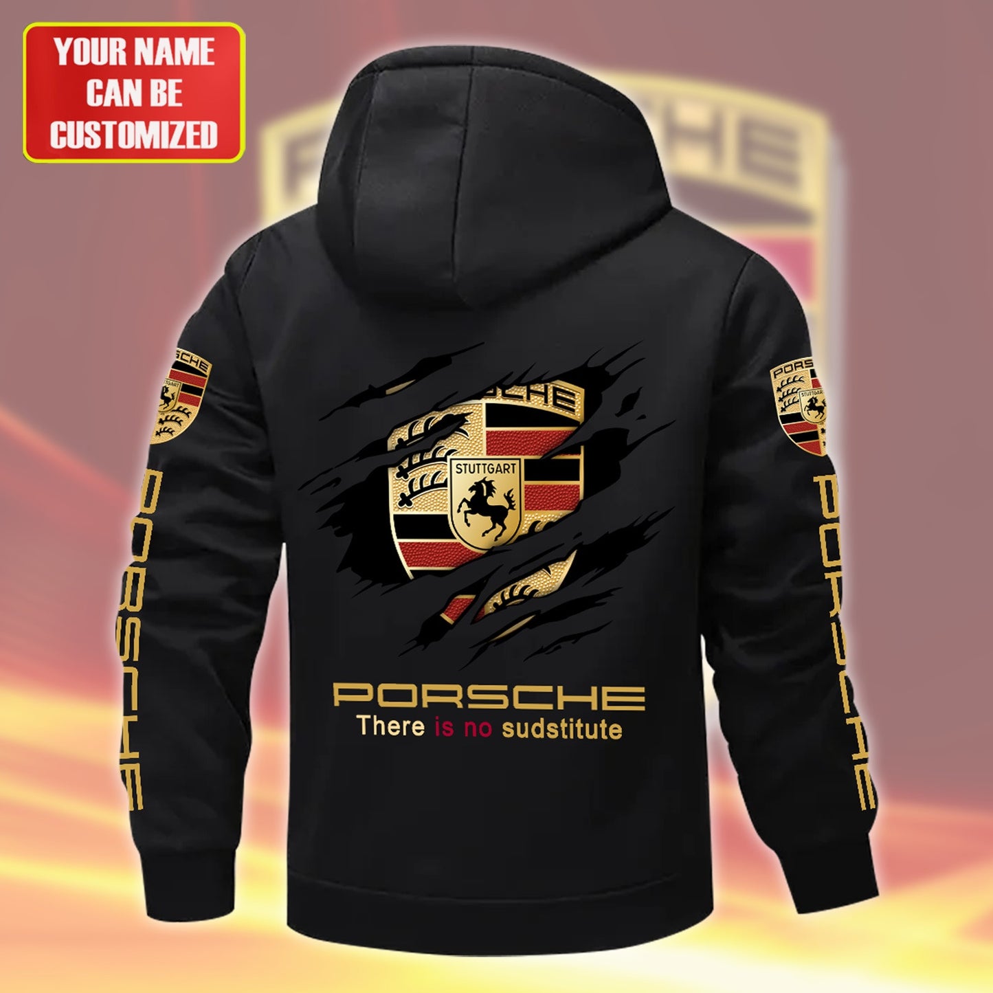 Personalized Pors Fleece 3D Unisex Hooded Jacket