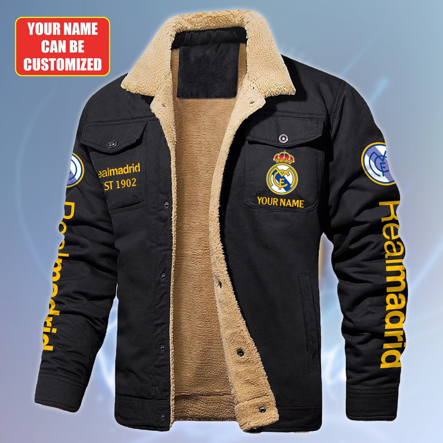 Personalized Real Fleece Thermal Cotton Jacket