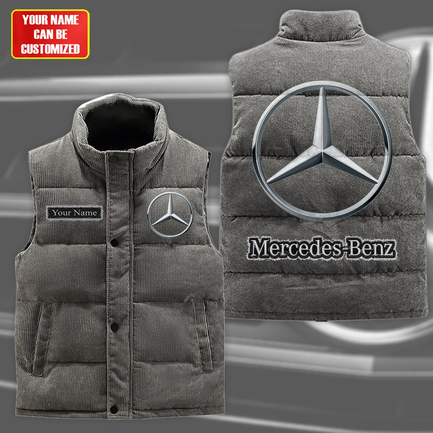 Personalized Merc Sleeveless velvet Jacket