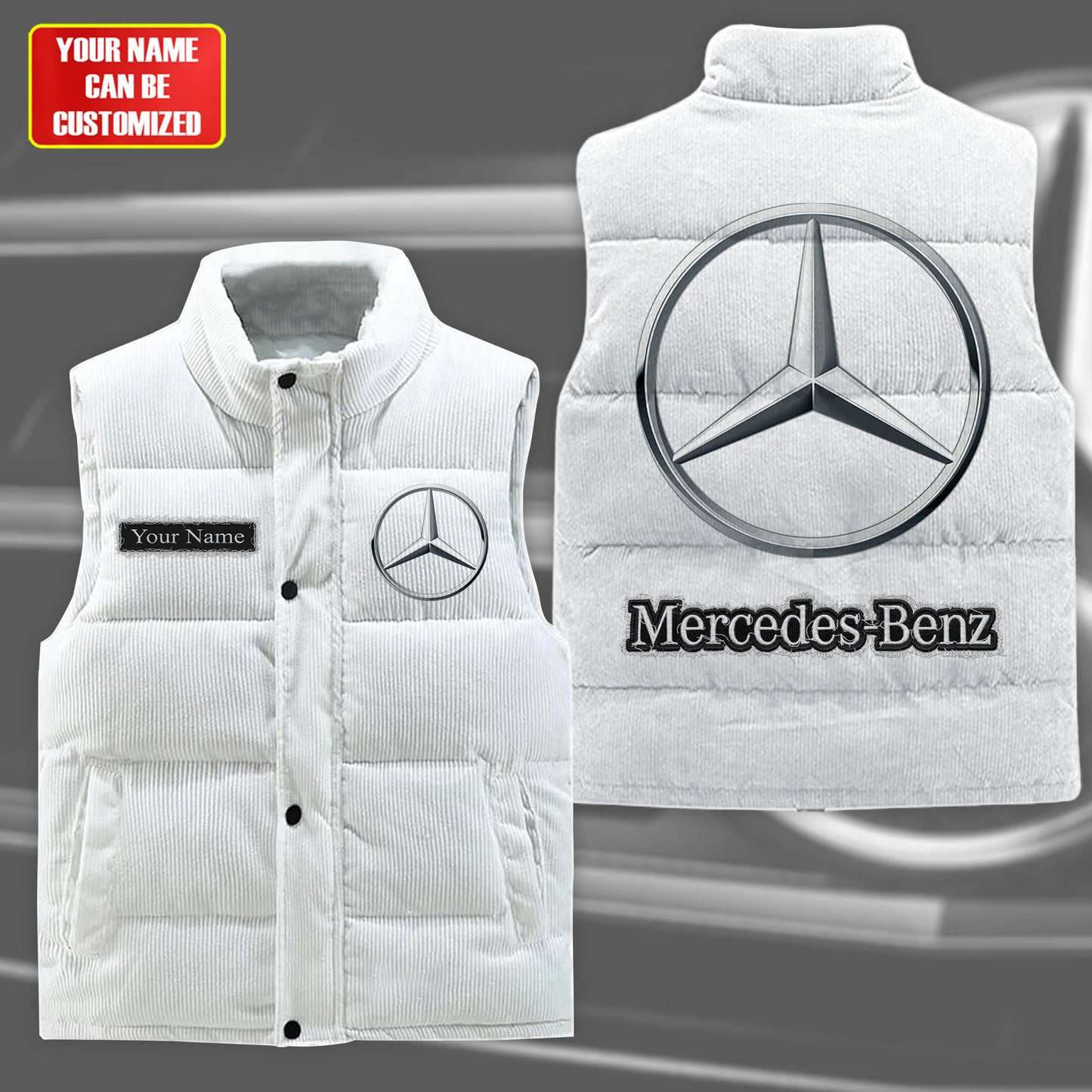 Personalized Merc Sleeveless velvet Jacket