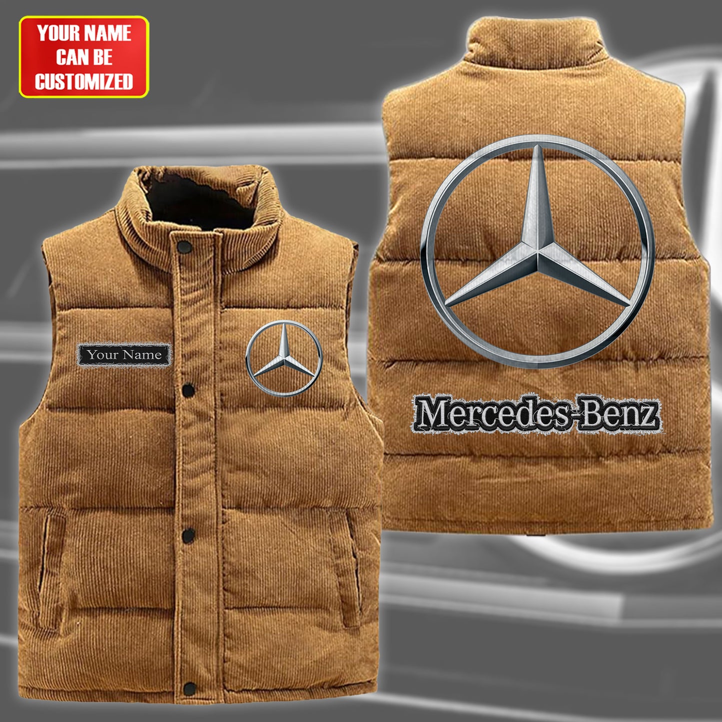 Personalized Merc Sleeveless velvet Jacket