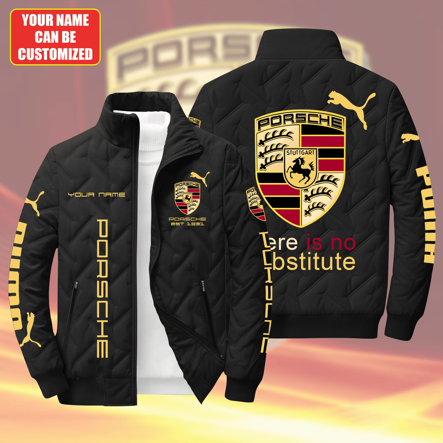 Personalized Pors EST 1931 Puffer Jacket