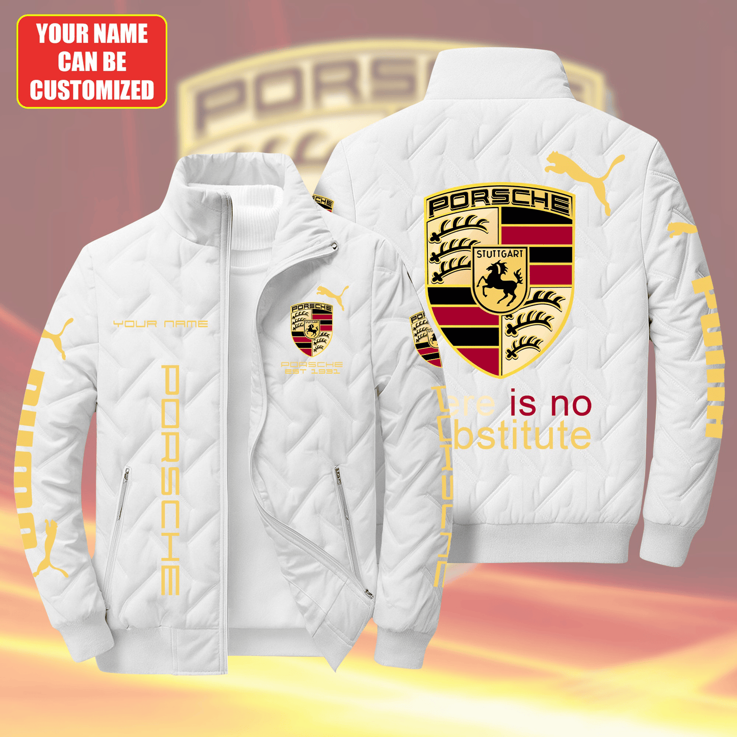 Personalized Pors EST 1931 Puffer Jacket