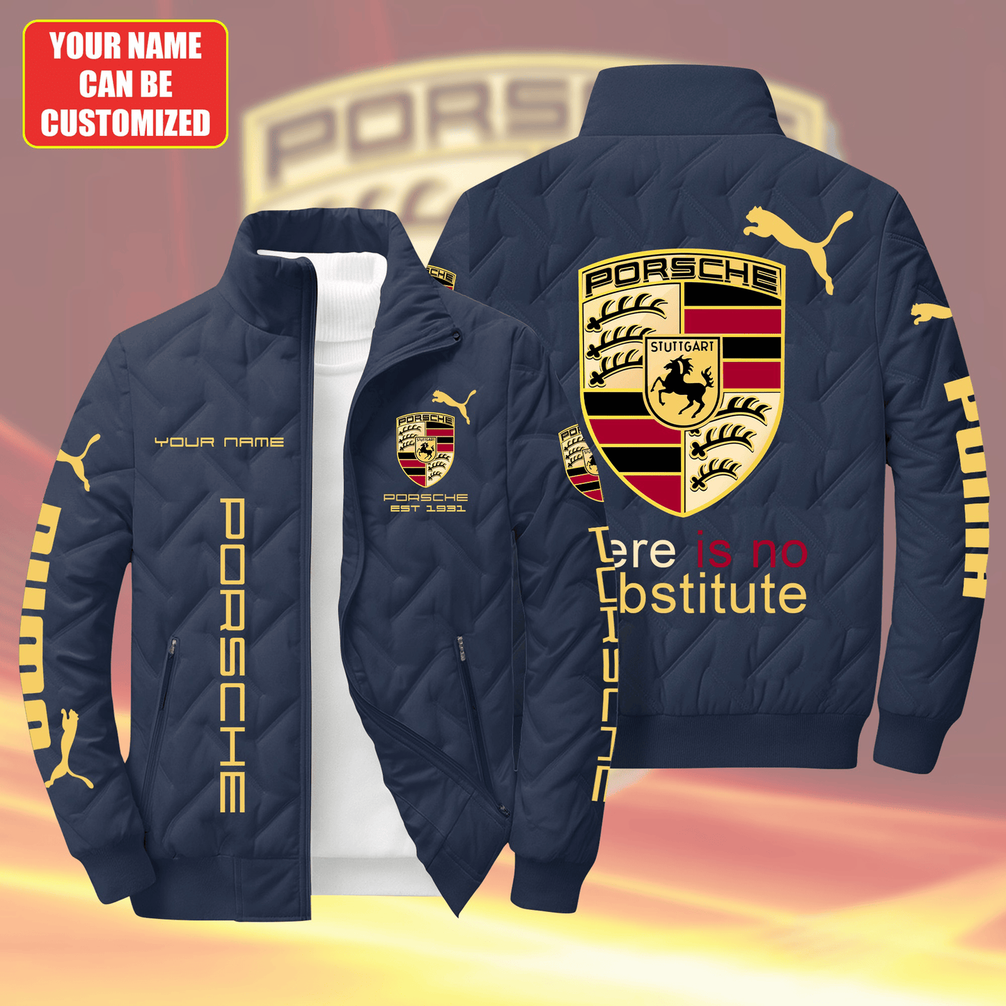 Personalized Pors EST 1931 Puffer Jacket