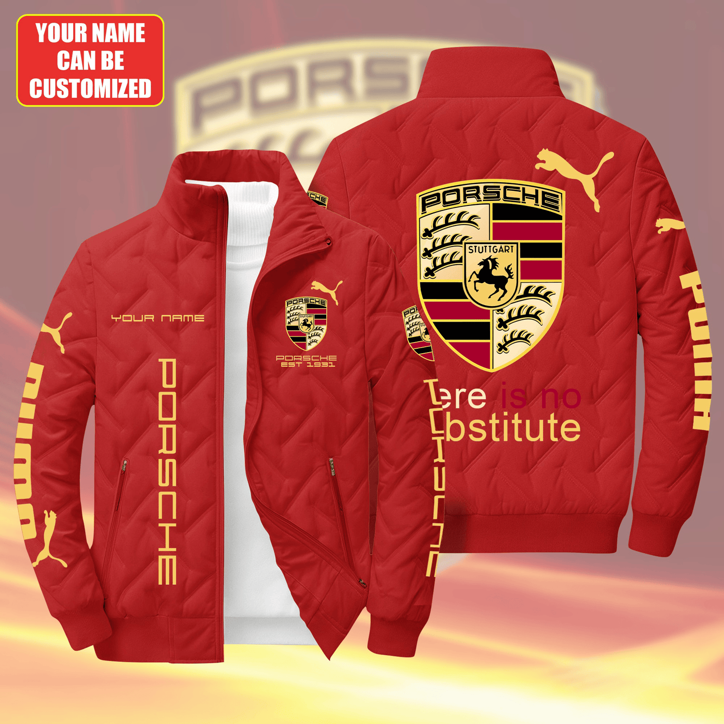 Personalized Pors EST 1931 Puffer Jacket