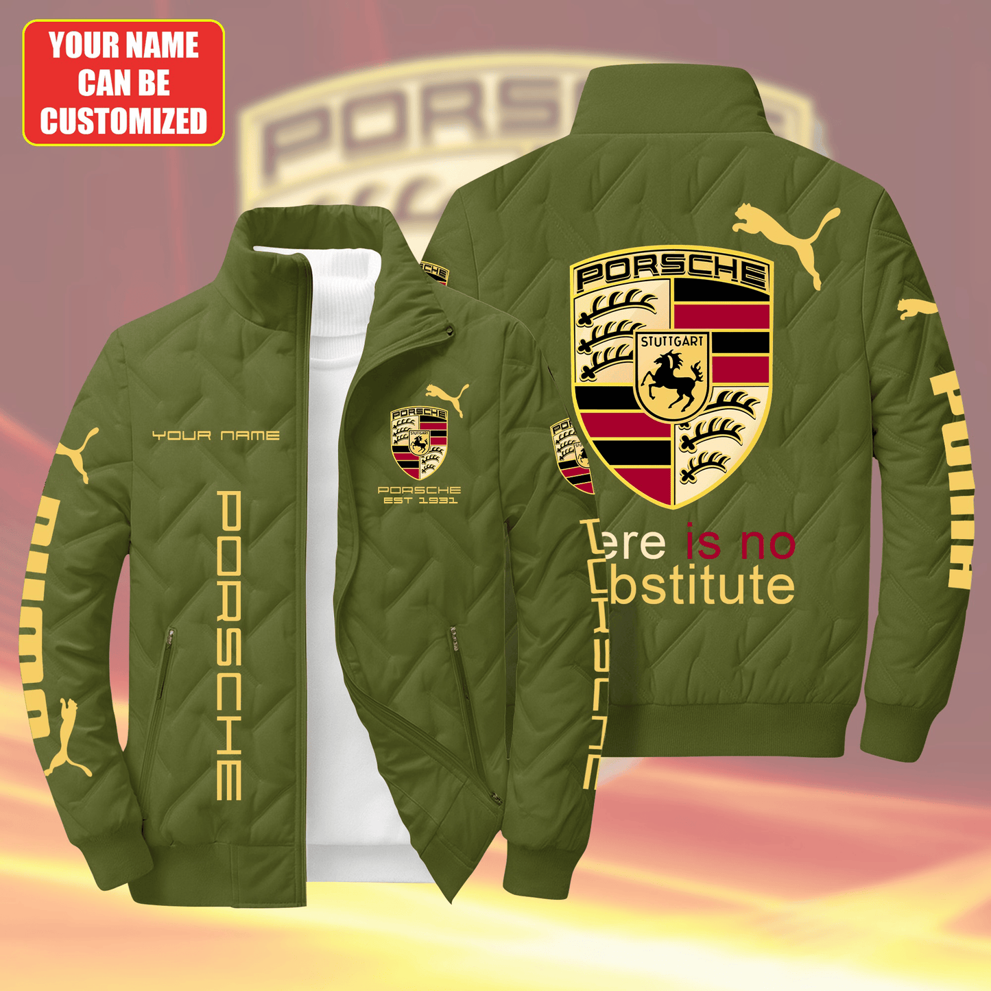 Personalized Pors EST 1931 Puffer Jacket