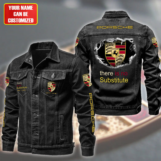Personalized Pors Denim Casual Jacket , Cotton Jeans Jackets