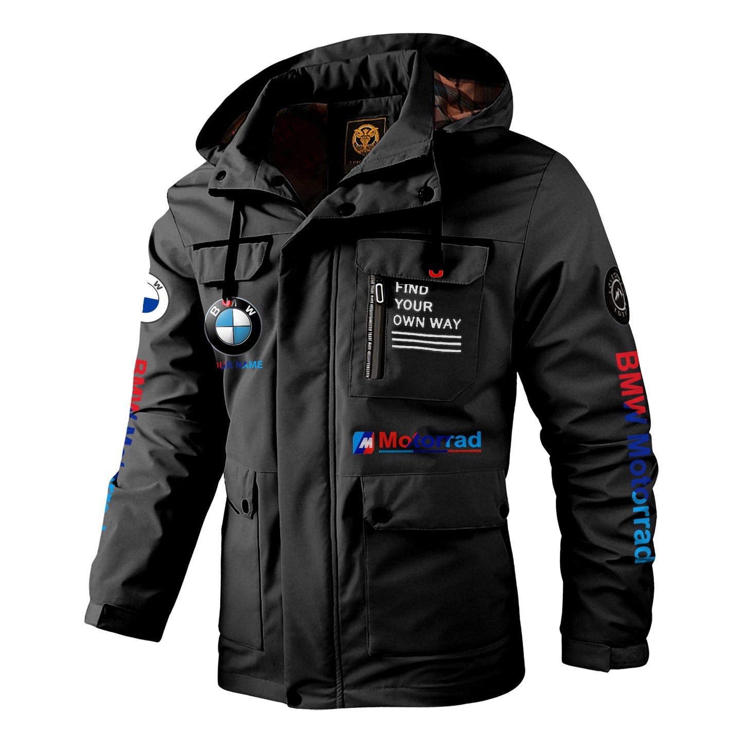 Personalized BW Motorrad Windbreaker Hooded Jacket Q231001