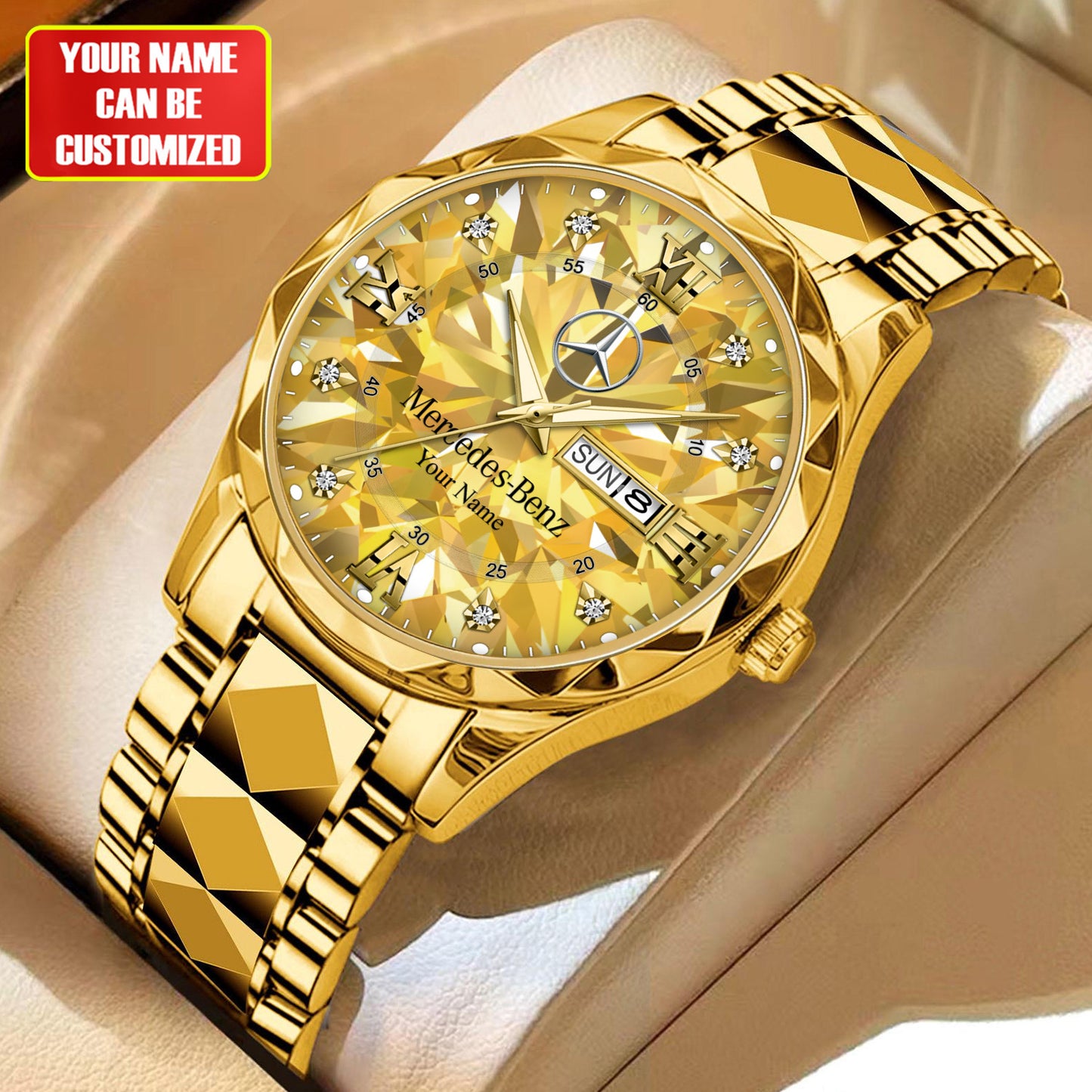 Personalized Merc Gem Luxury Alloy Charley Watch