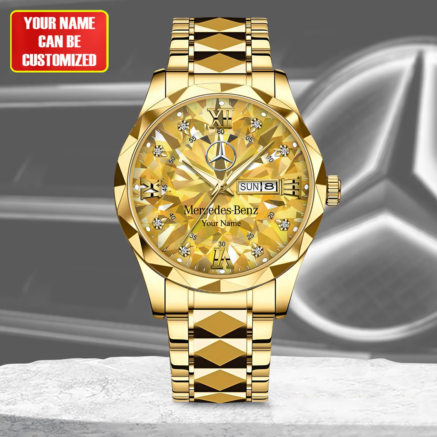 Personalized Merc Gem Luxury Alloy Charley Watch