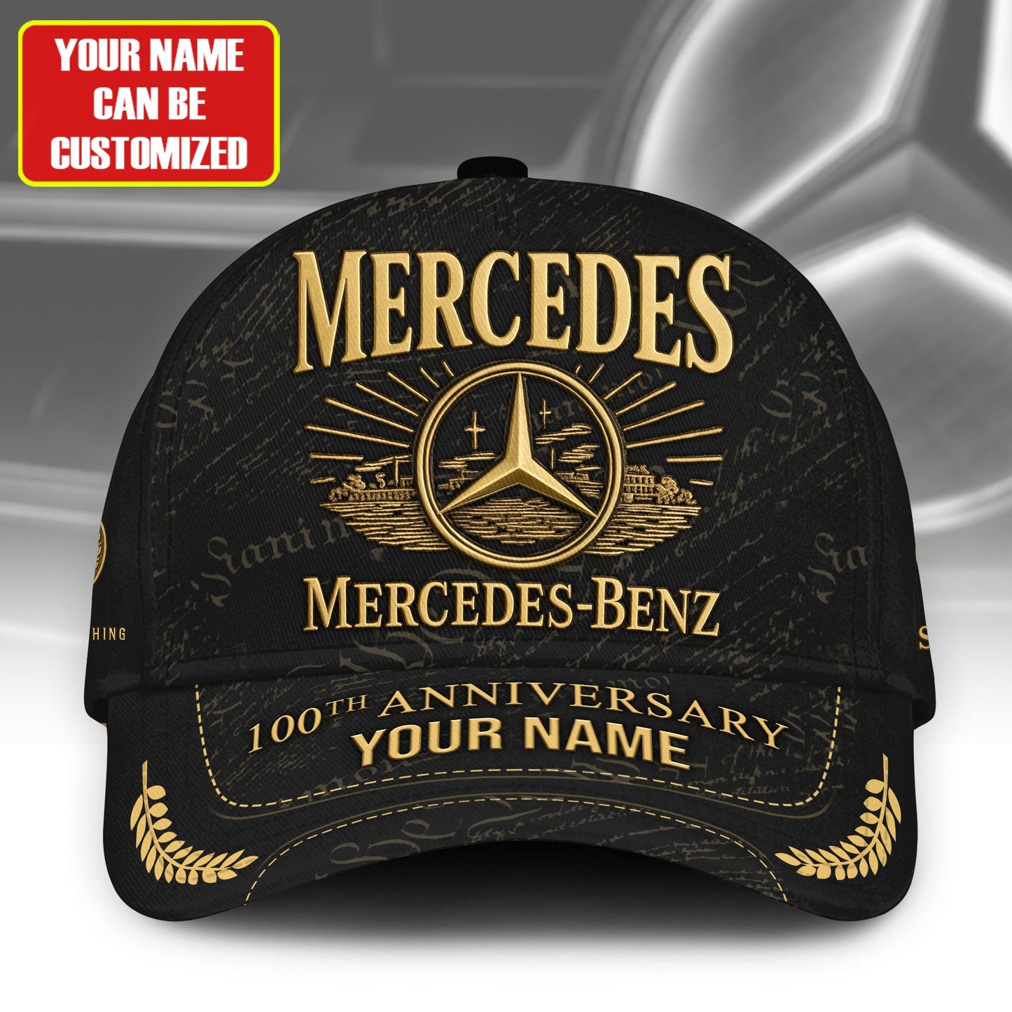 Personalized Merc 100th Anniversary Vintage Classic Cap