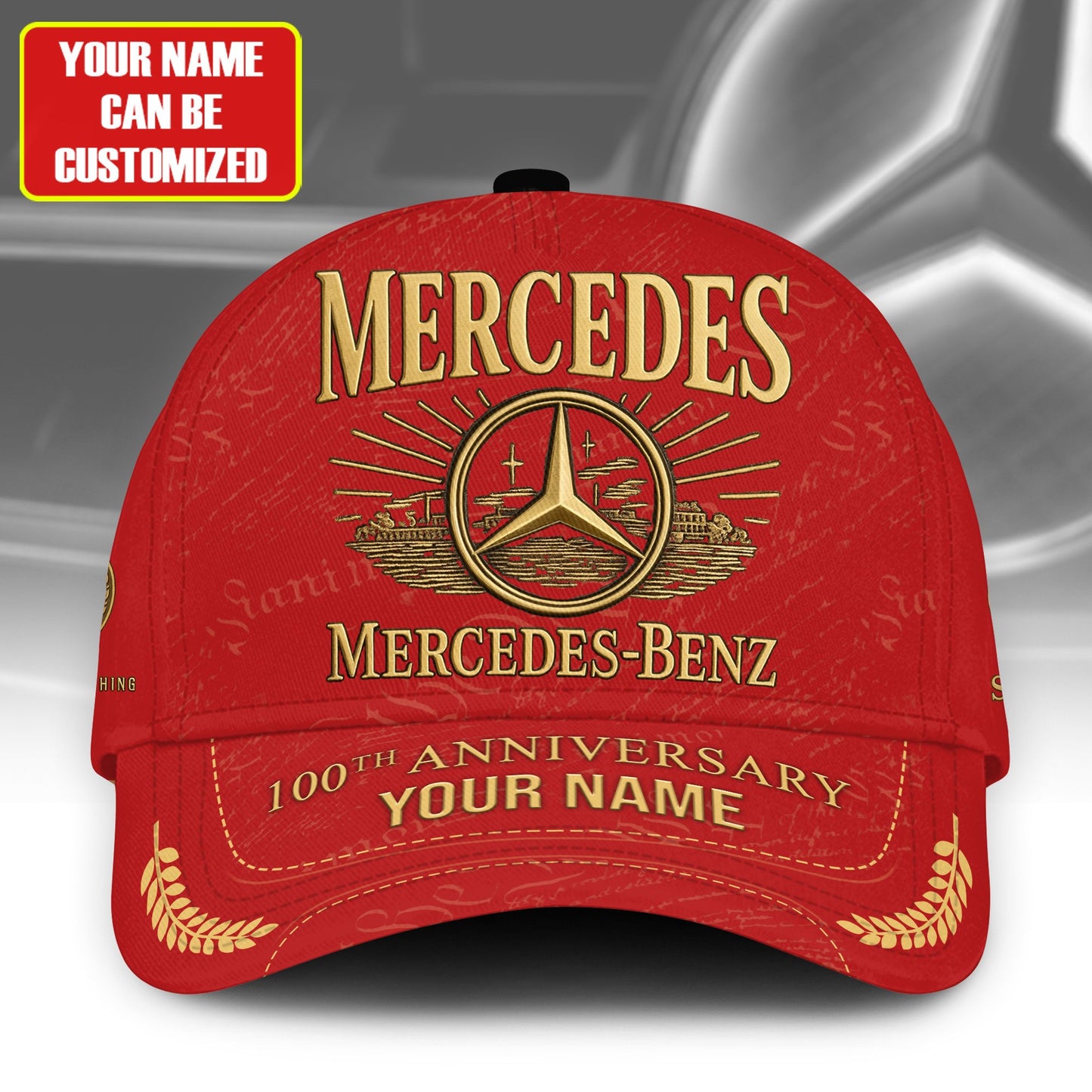 Personalized Merc 100th Anniversary Vintage Classic Cap