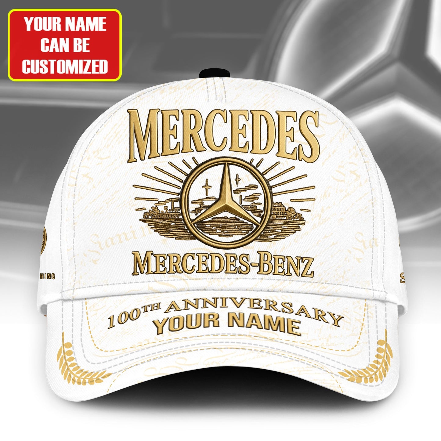 Personalized Merc 100th Anniversary Vintage Classic Cap