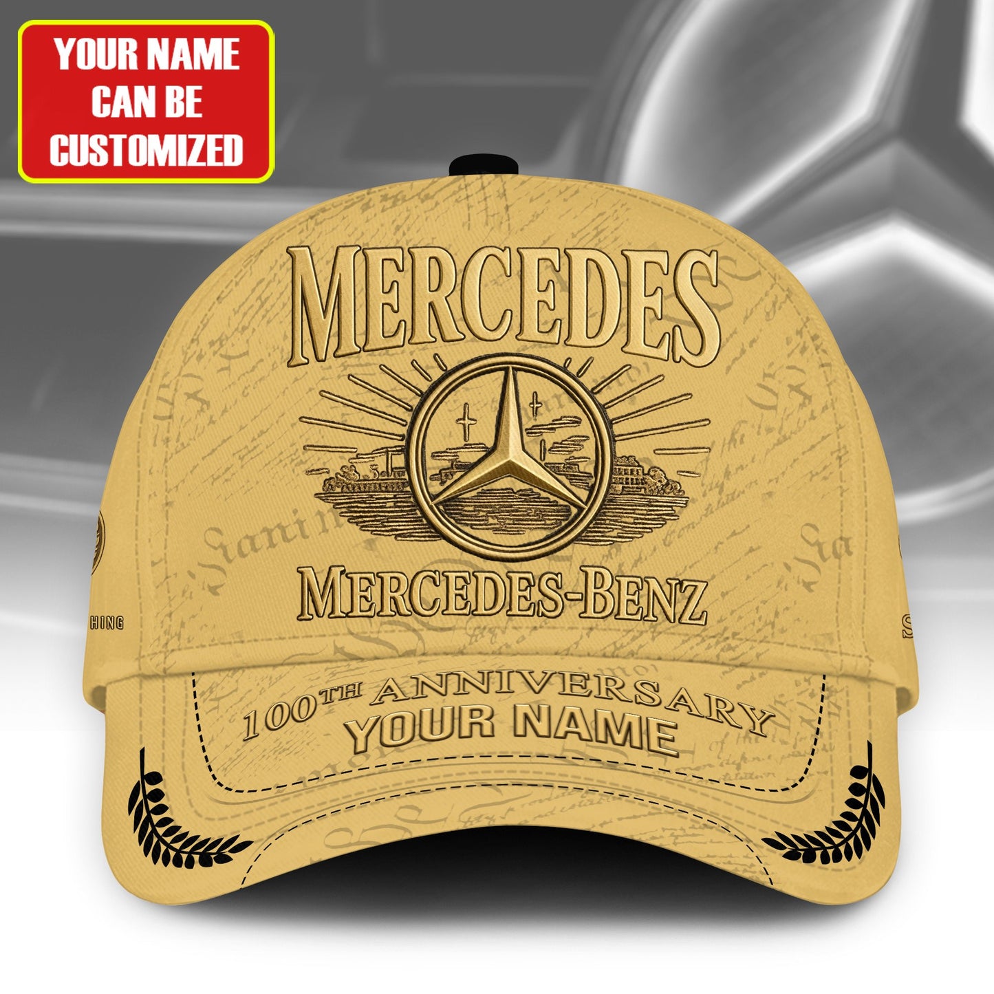 Personalized Merc 100th Anniversary Vintage Classic Cap