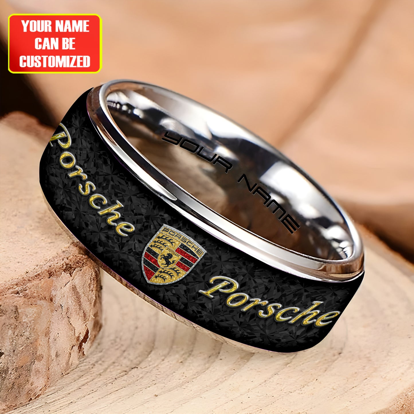 Personalized Pors Gem Luxury Alloy Ring