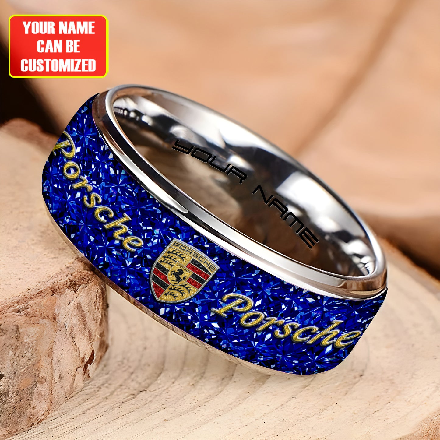 Personalized Pors Gem Luxury Alloy Ring