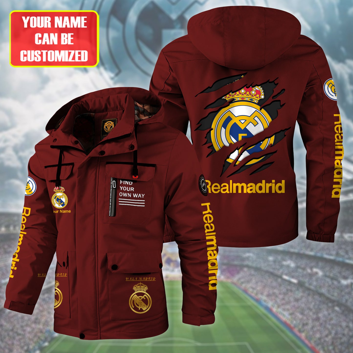 Personalized Real Windbreaker Hooded Jacket Q271003