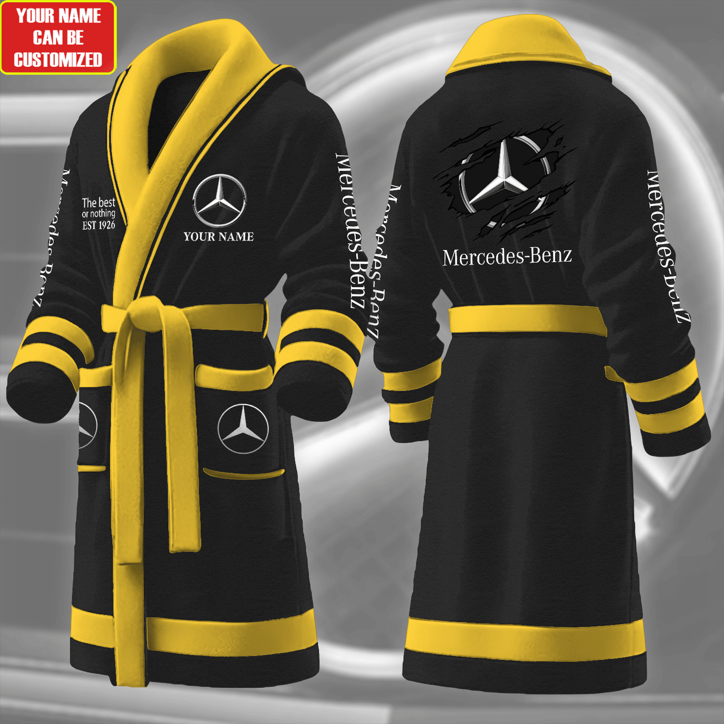 Personalized Merc Fleece Bathrobe Q271001