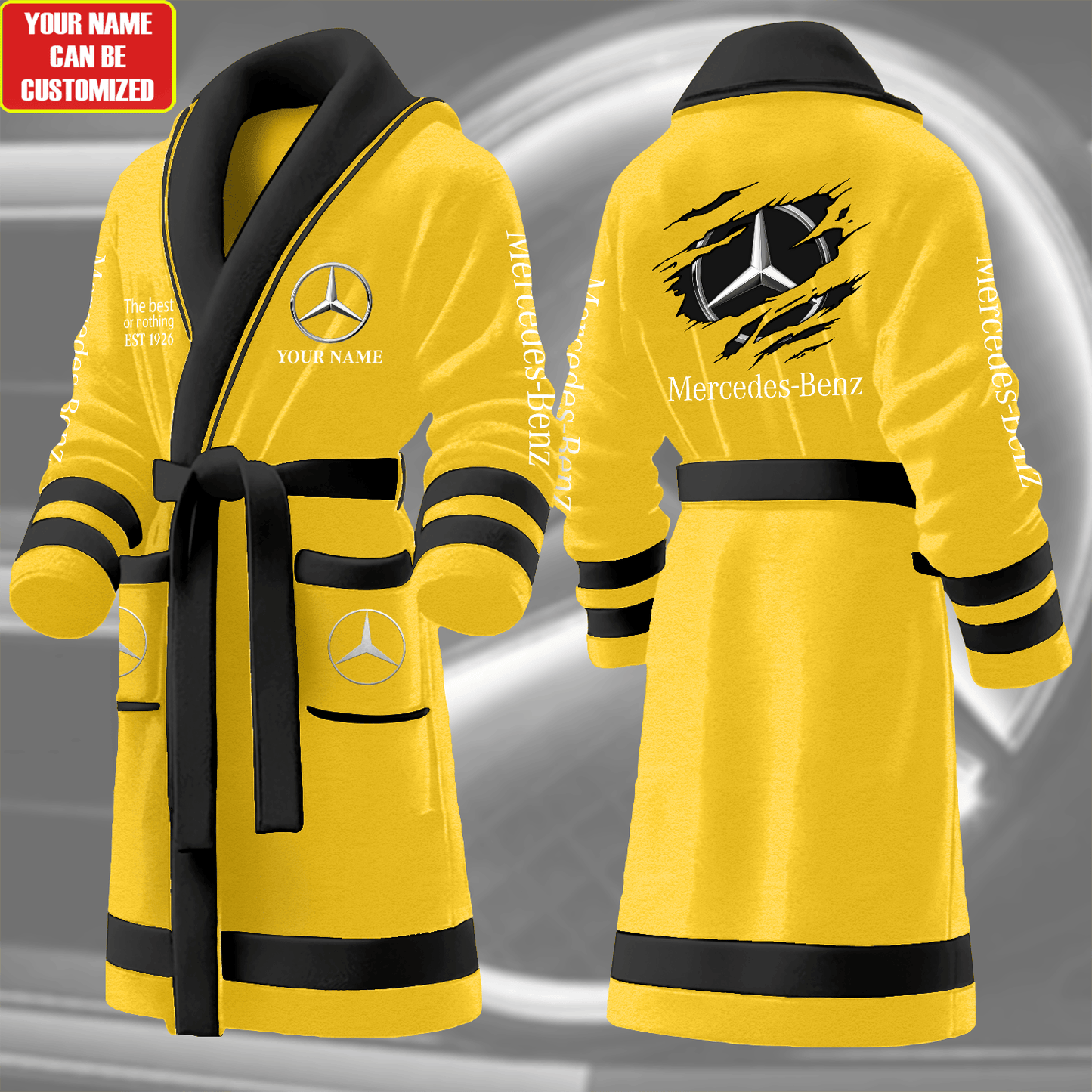 Personalized Merc Fleece Bathrobe Q271001